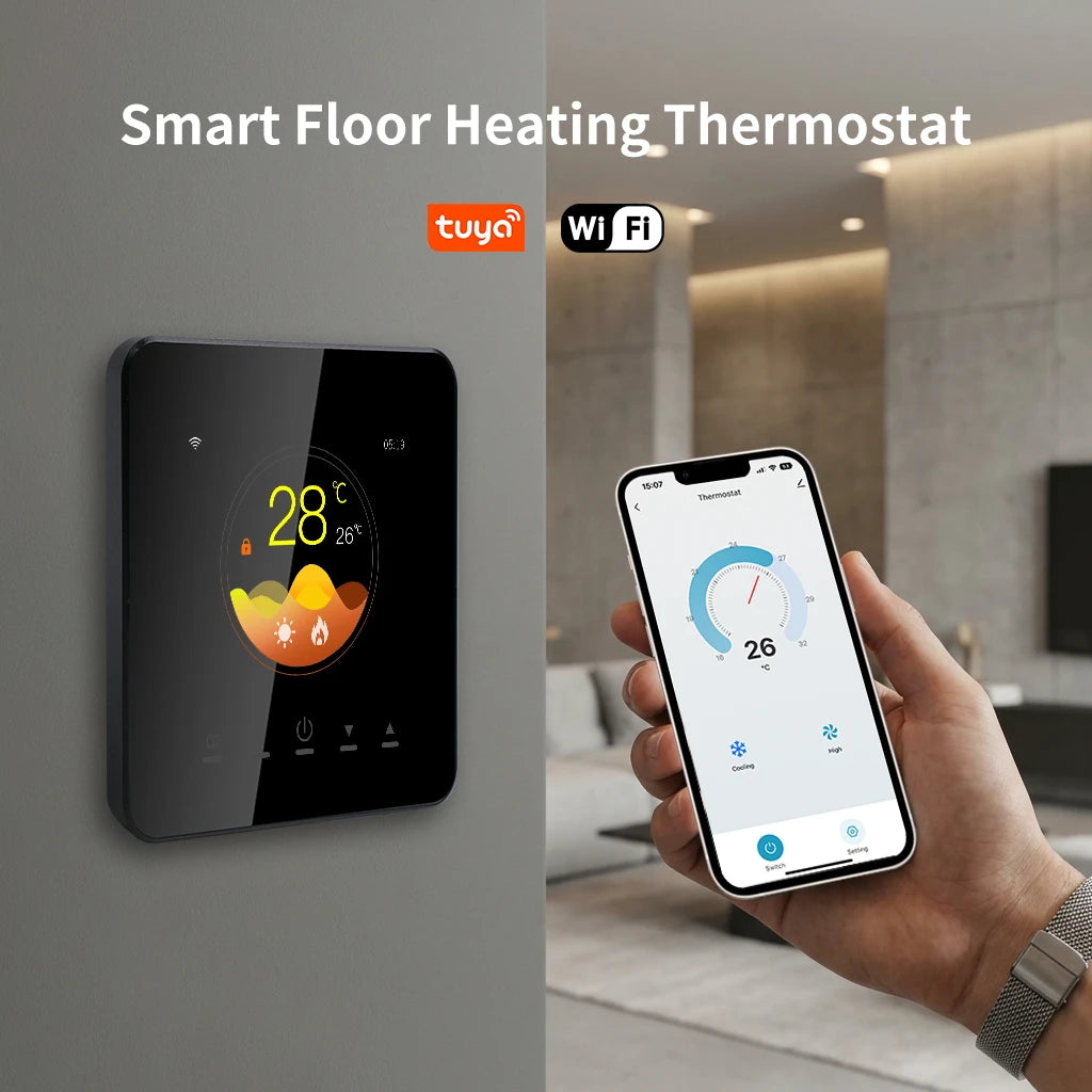 16A Smart Thermostat — Electric Floor Heating, Water & Boiler