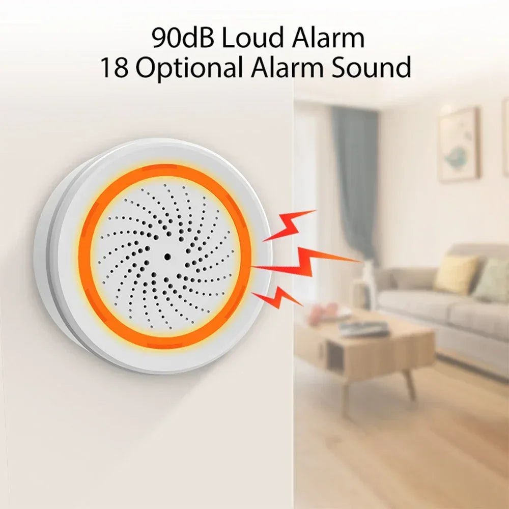 Zigbee Smart Siren & Strobe Alarm (90dB)