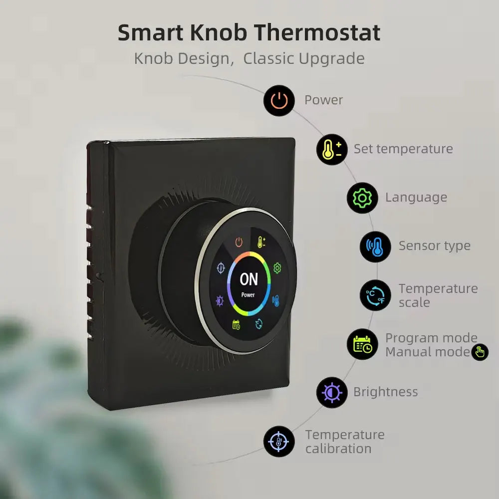 Smart Knob Thermostat — Radiant Floor, Water & Boiler Heating