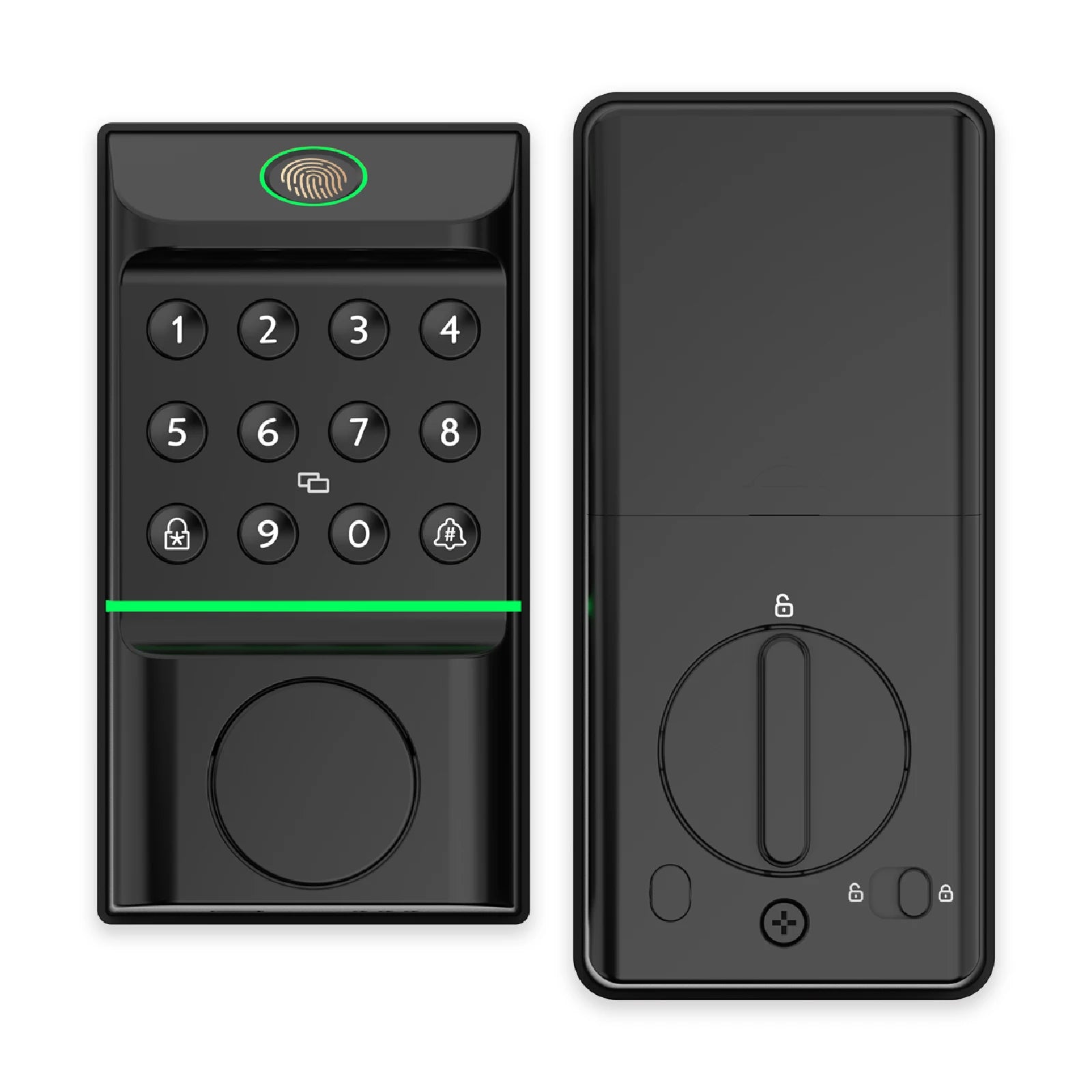 Smart Door Handle Lock — Fingerprint, Passcode & App Control