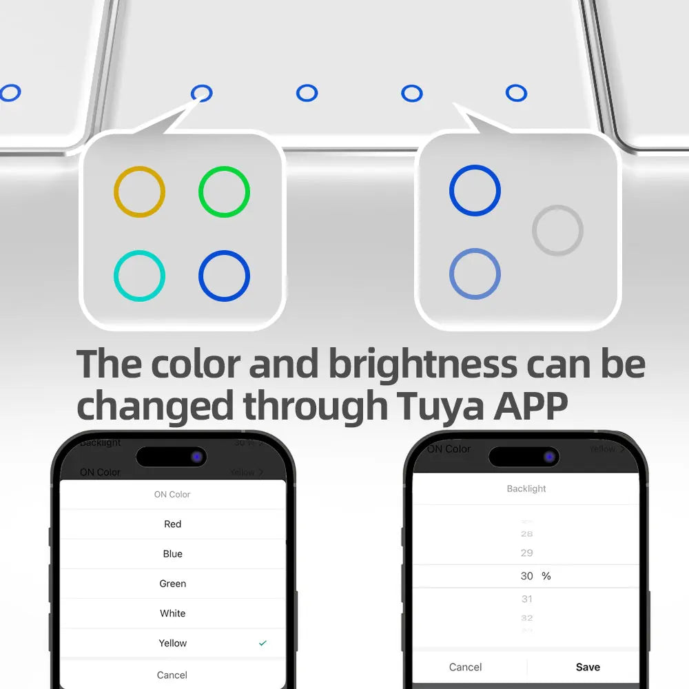 Zigbee Touchscreen Smart Light Switch