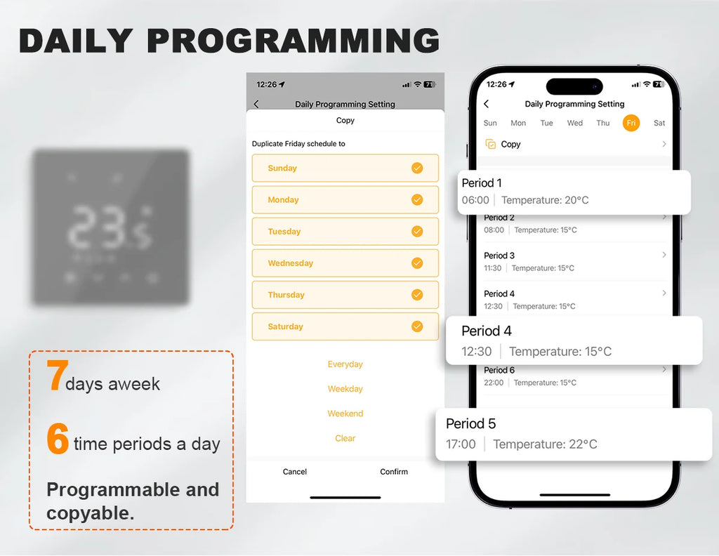 Smart Thermostat for Boiler & Water Heating — WiFi or Zigbee