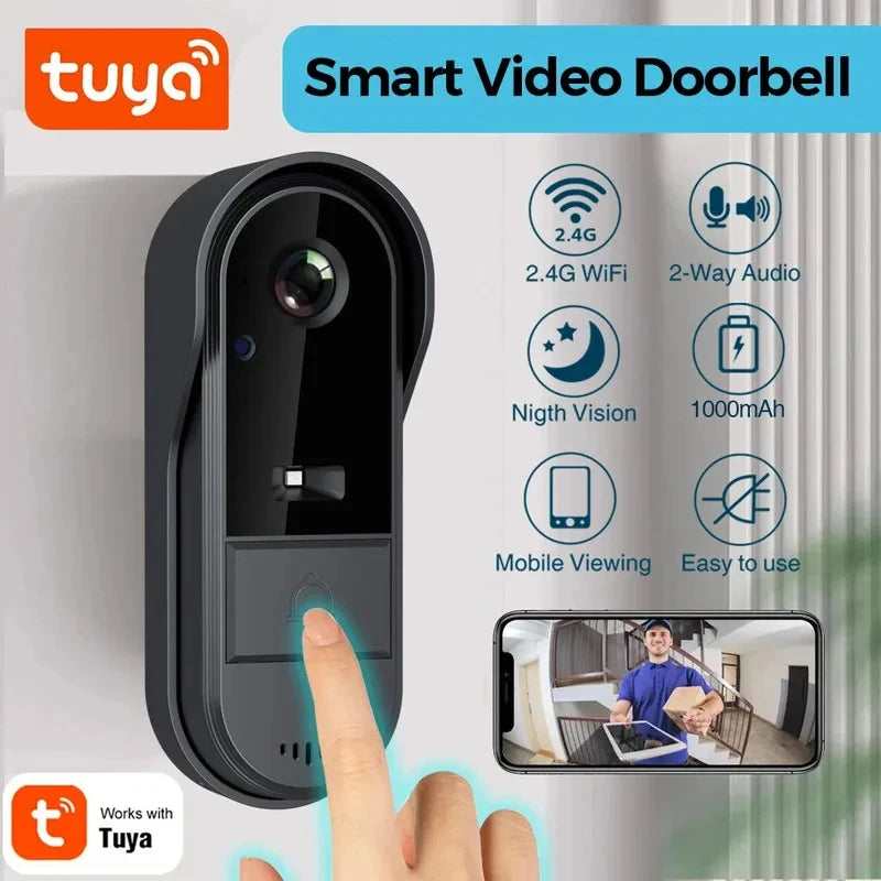 Battery Video Doorbell — 1080P HD, Two-Way Talk, Waterproof