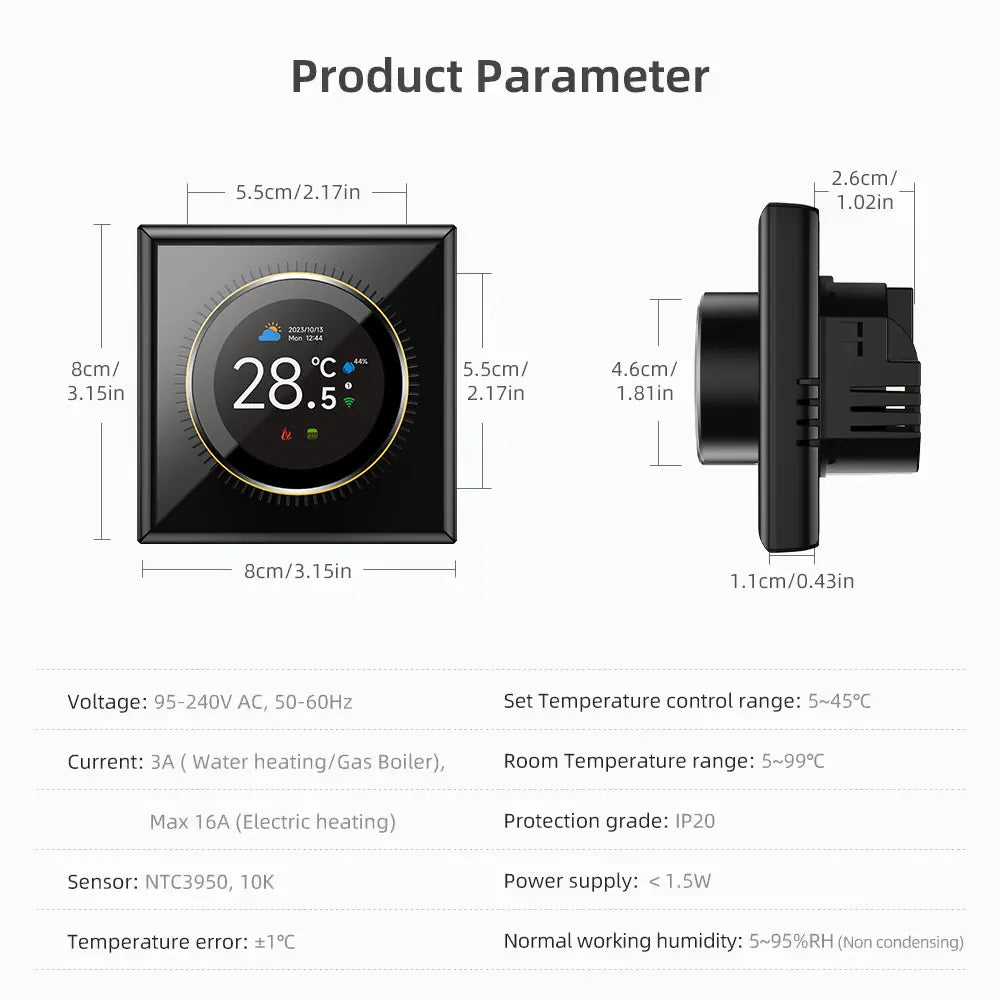 Smart Knob Thermostat — Radiant Floor, Water & Boiler Heating