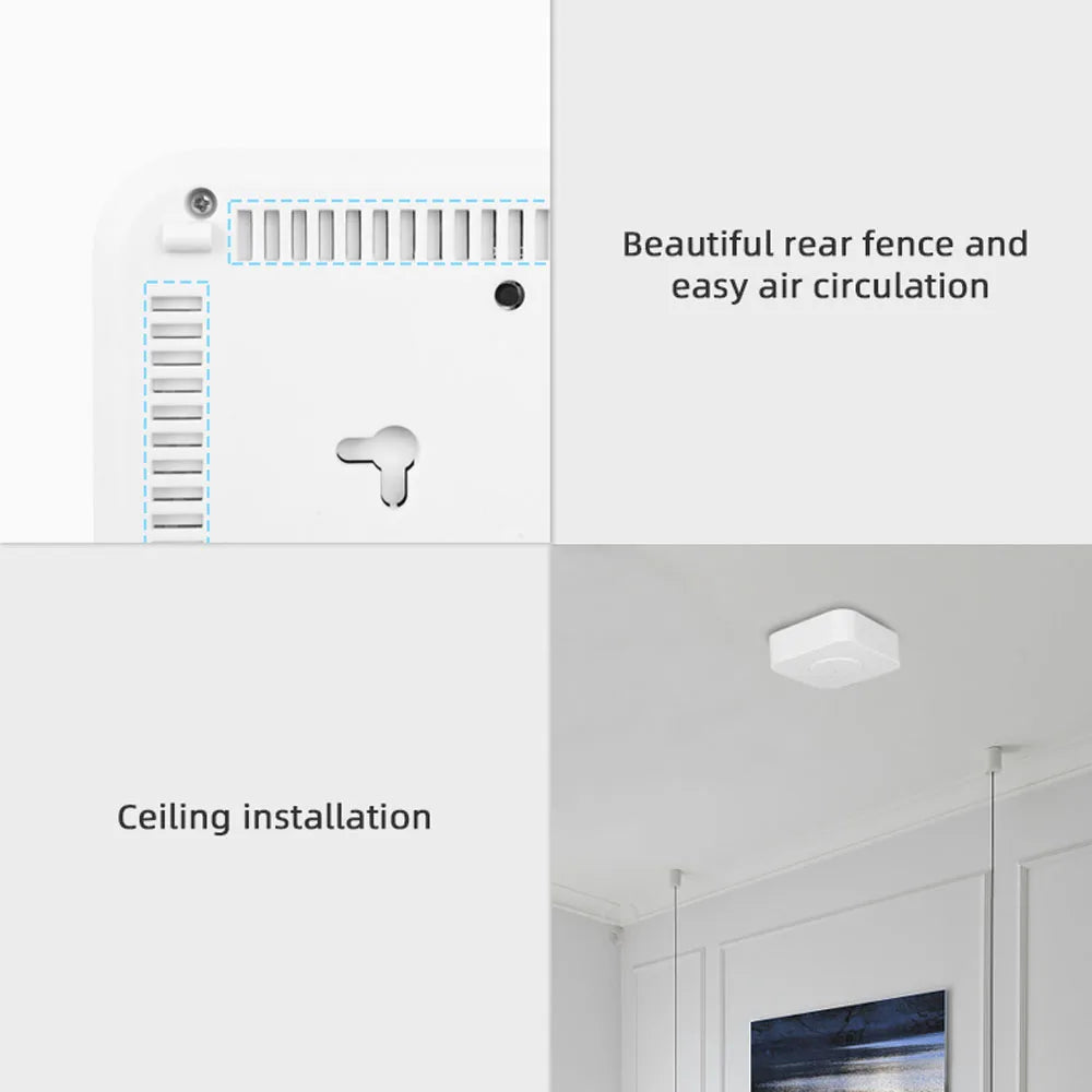 6-in-1 Air Quality Monitor — CO2, PM2.5, TVOC, Formaldehyde