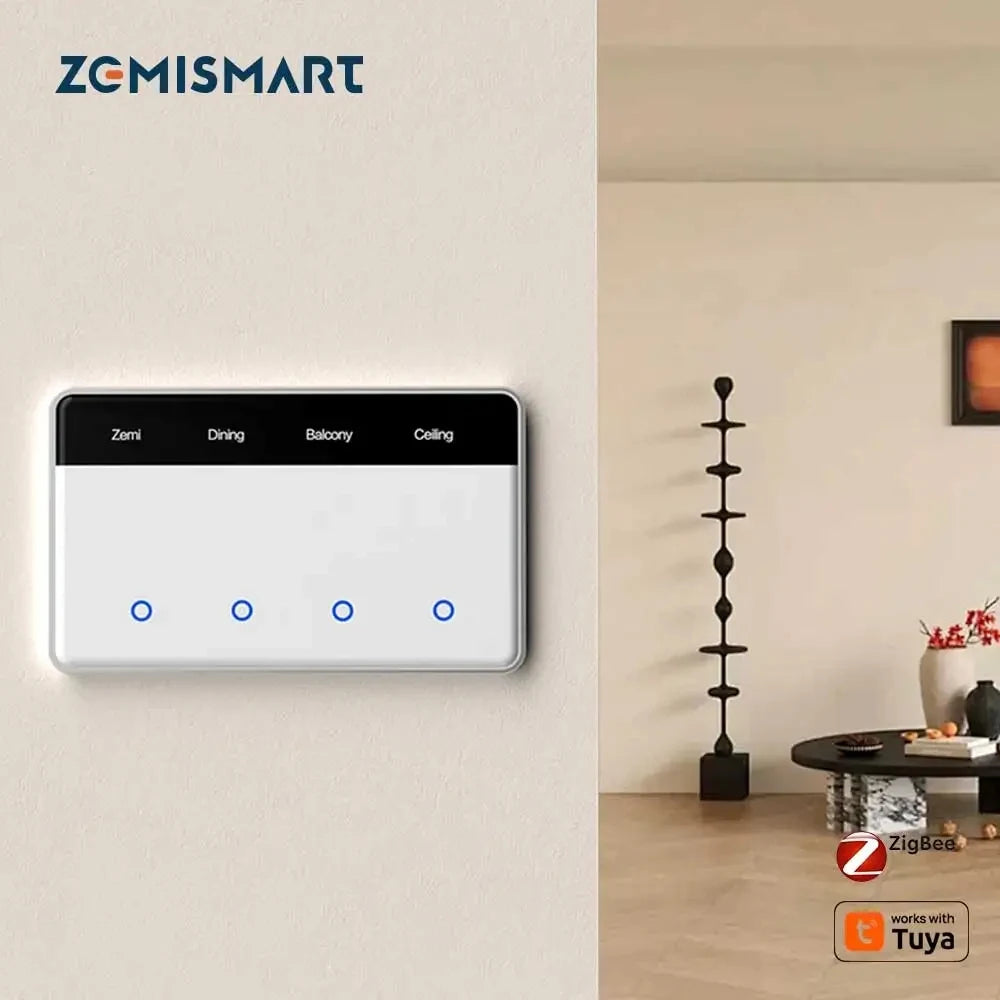Zigbee Touchscreen Smart Light Switch