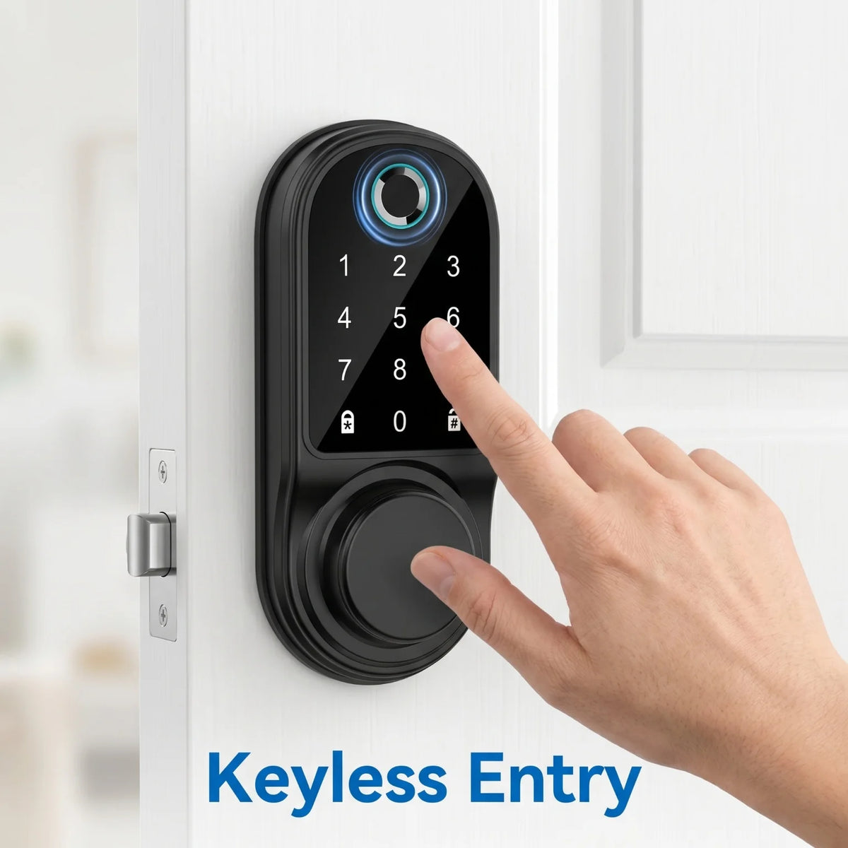 Bluetooth Smart Deadbolt — Fingerprint, Keypad, IC Card & Key