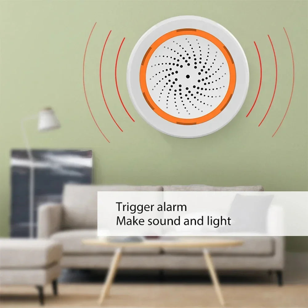 Zigbee Smart Siren & Strobe Alarm (90dB)