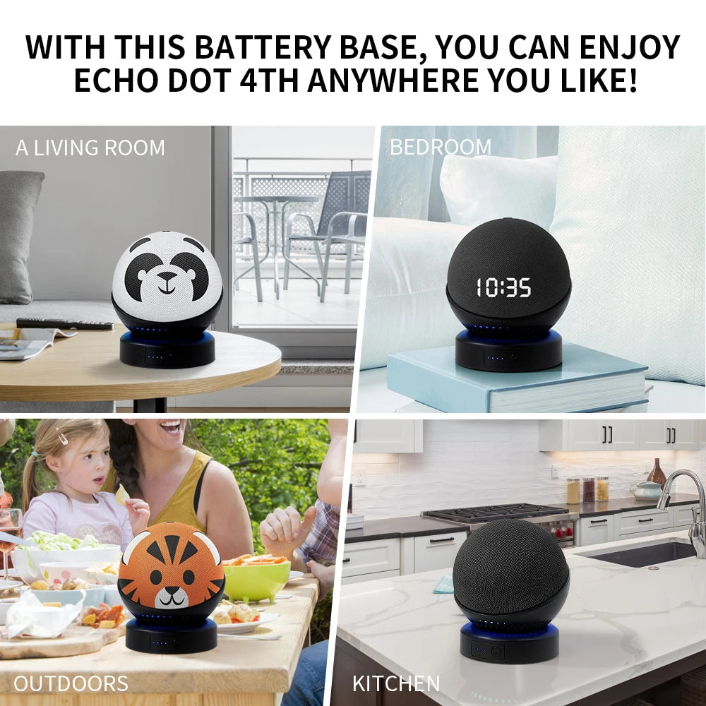 Echo Dot Battery Base (Portable Charger, 4th/5th Gen)