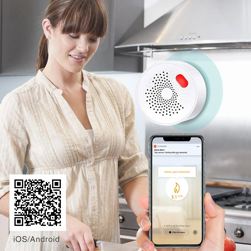 Smart WiFi Natural Gas Leak Sensor