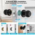Fingerprint Smart Door Lock with Touchscreen Keypad