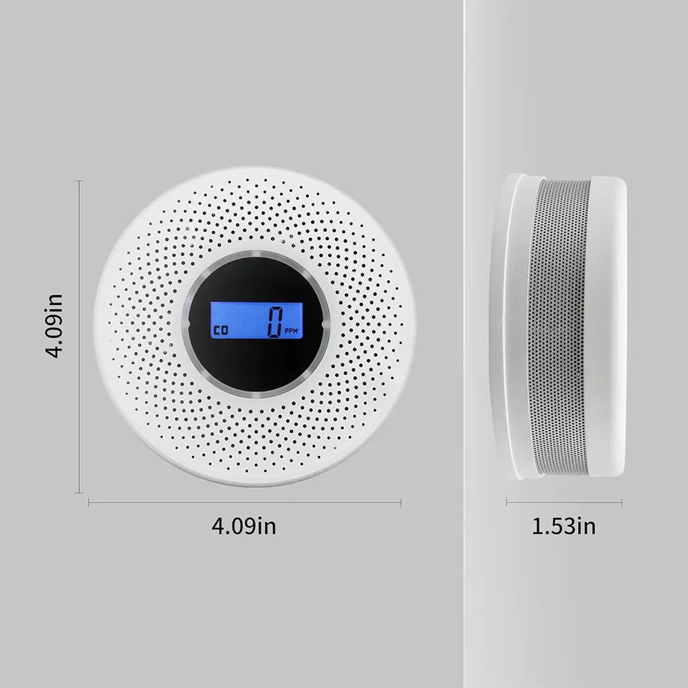 Smoke & Carbon Monoxide Alarm — 2-in-1 with Digital Display