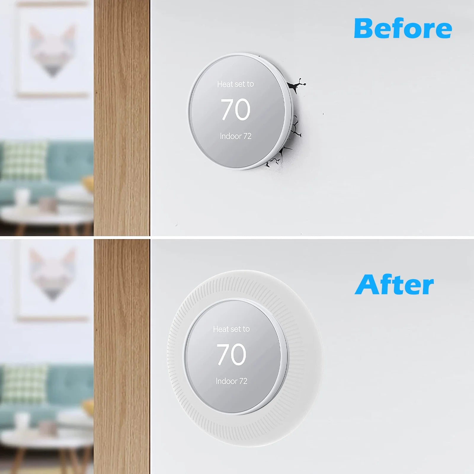 Round Thermostat Cover Plate