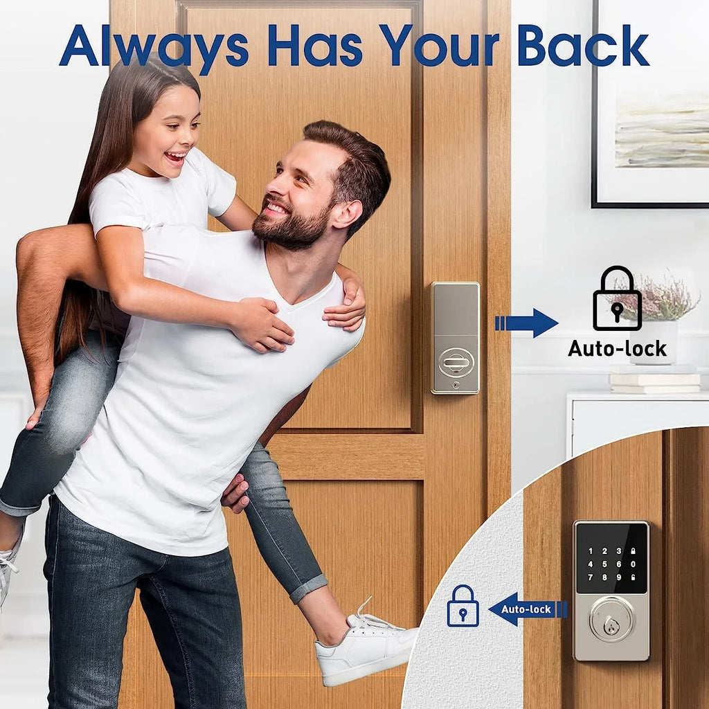 Keyless Entry Door Lock — Touchscreen Keypad, 50 User Codes