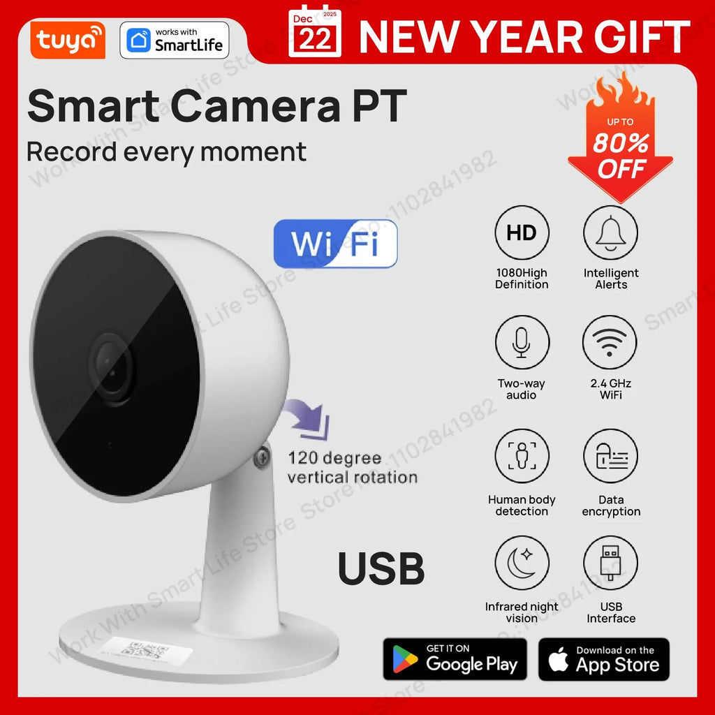 1080p WiFi Security Camera with 2-Way Audio