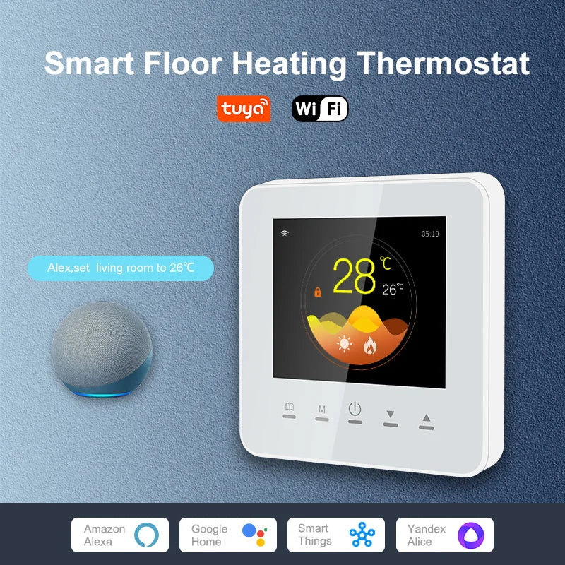 16A Smart Thermostat — Electric Floor Heating, Water & Boiler