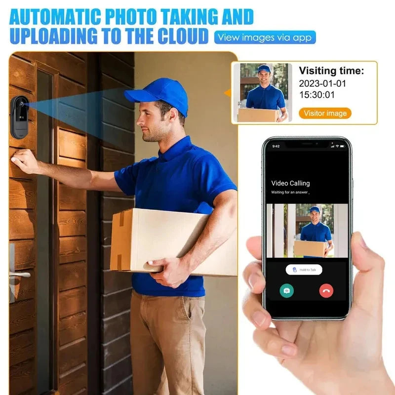 Battery Video Doorbell — 1080P HD, Two-Way Talk, Waterproof