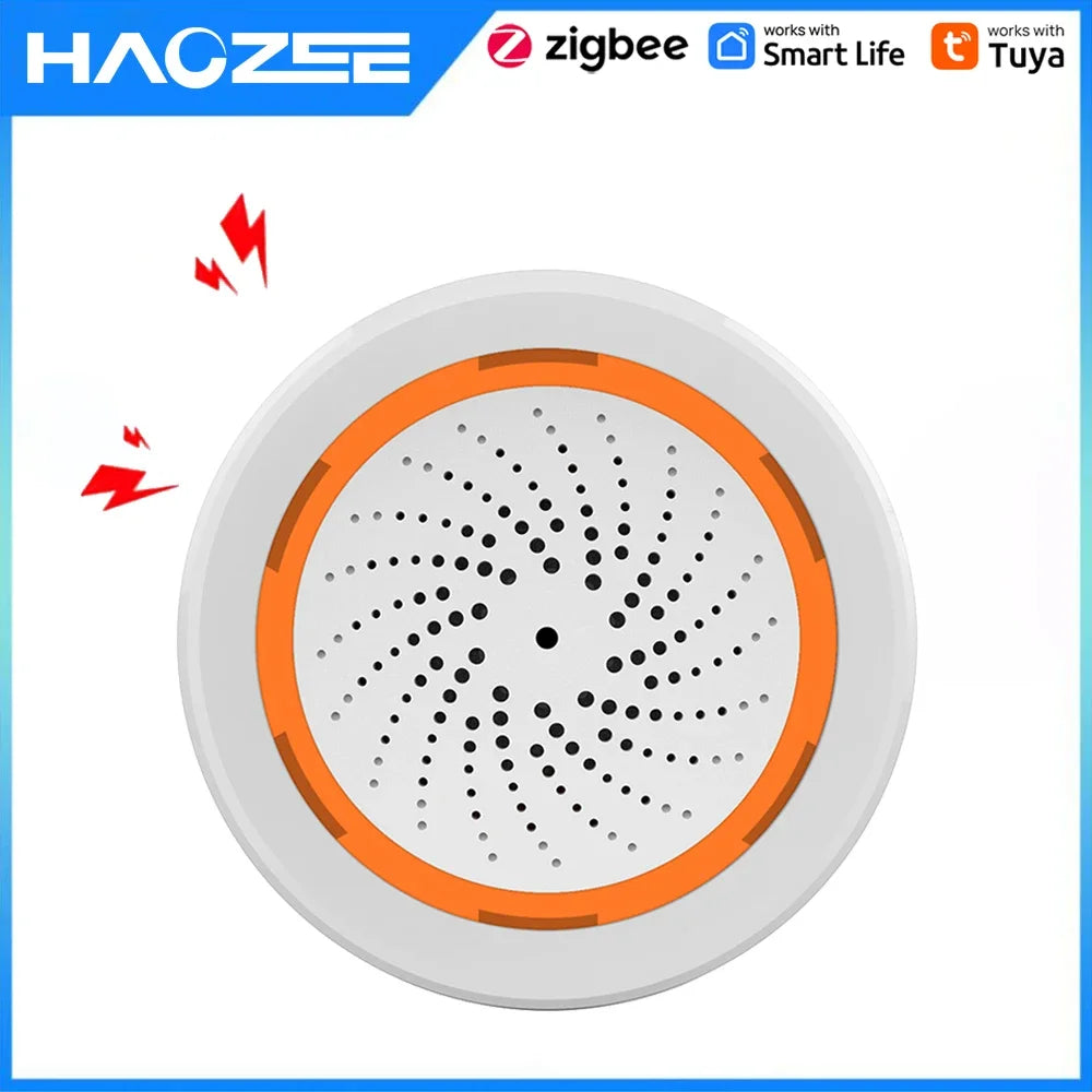 Zigbee Smart Siren & Strobe Alarm (90dB)