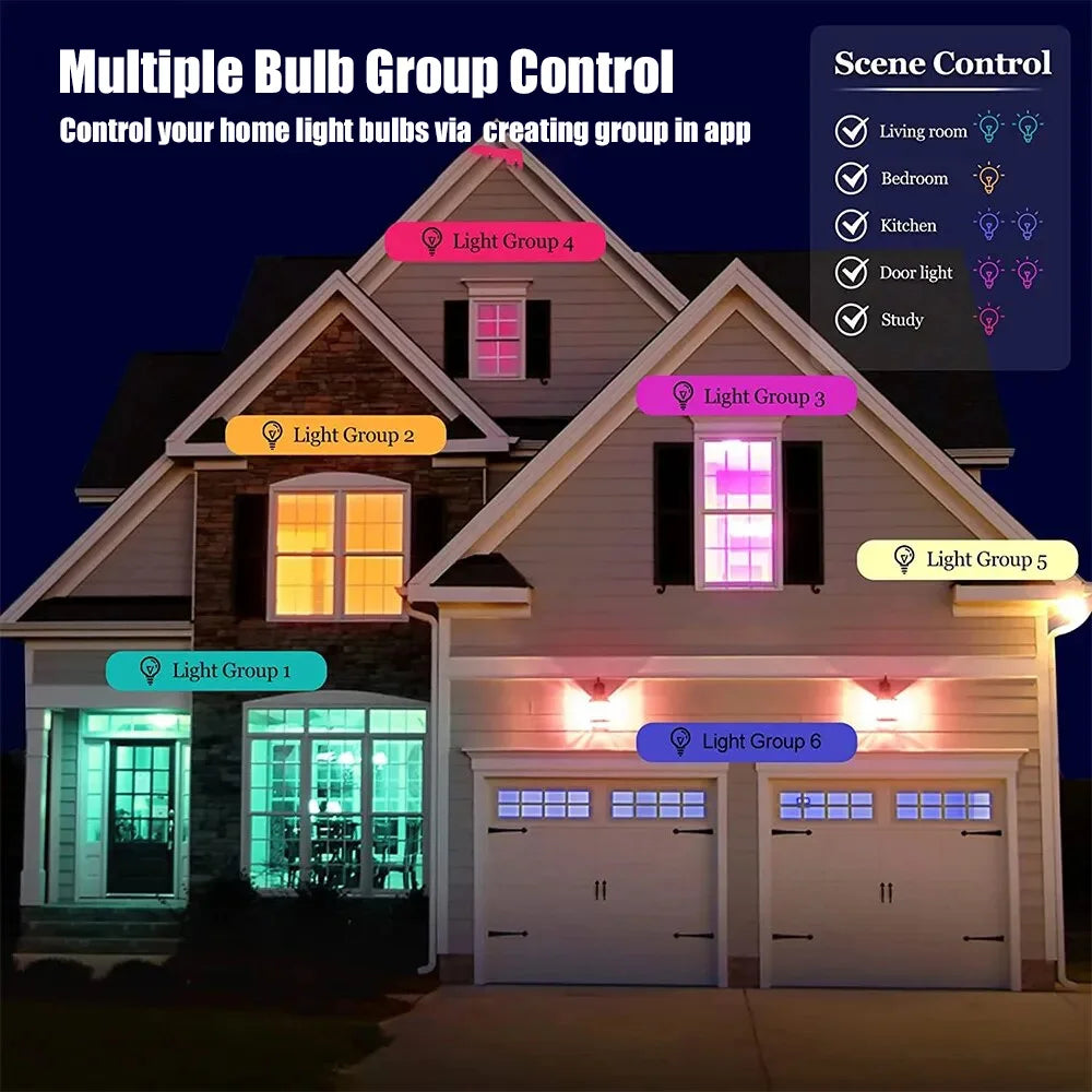 Zigbee Smart RGB LED Bulb (E27, 15W & 18W)