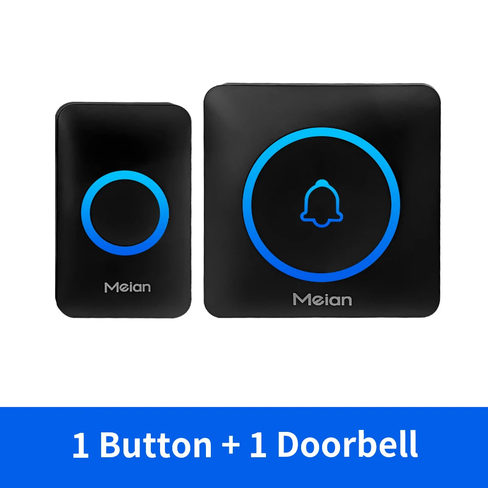 Wireless Doorbell Chime — IP65 Waterproof, 60 Tones