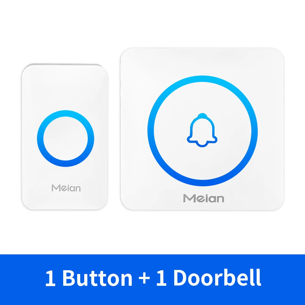 Wireless Doorbell Chime — IP65 Waterproof, 60 Tones