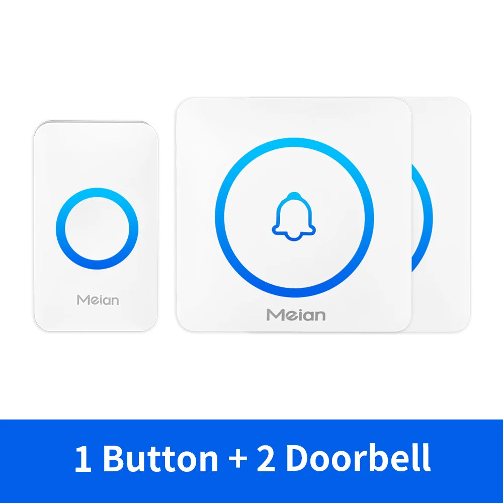 Wireless Doorbell Chime — IP65 Waterproof, 60 Tones
