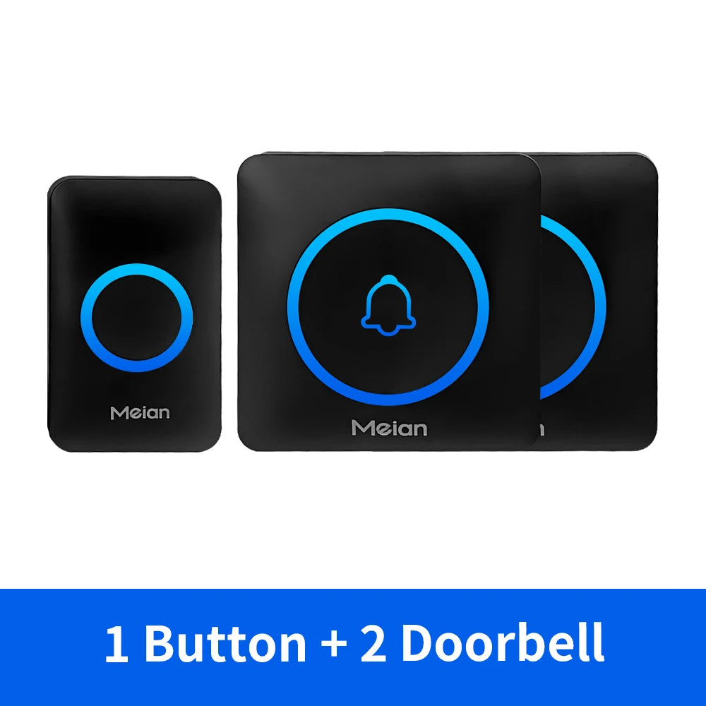 Wireless Doorbell Chime — IP65 Waterproof, 60 Tones