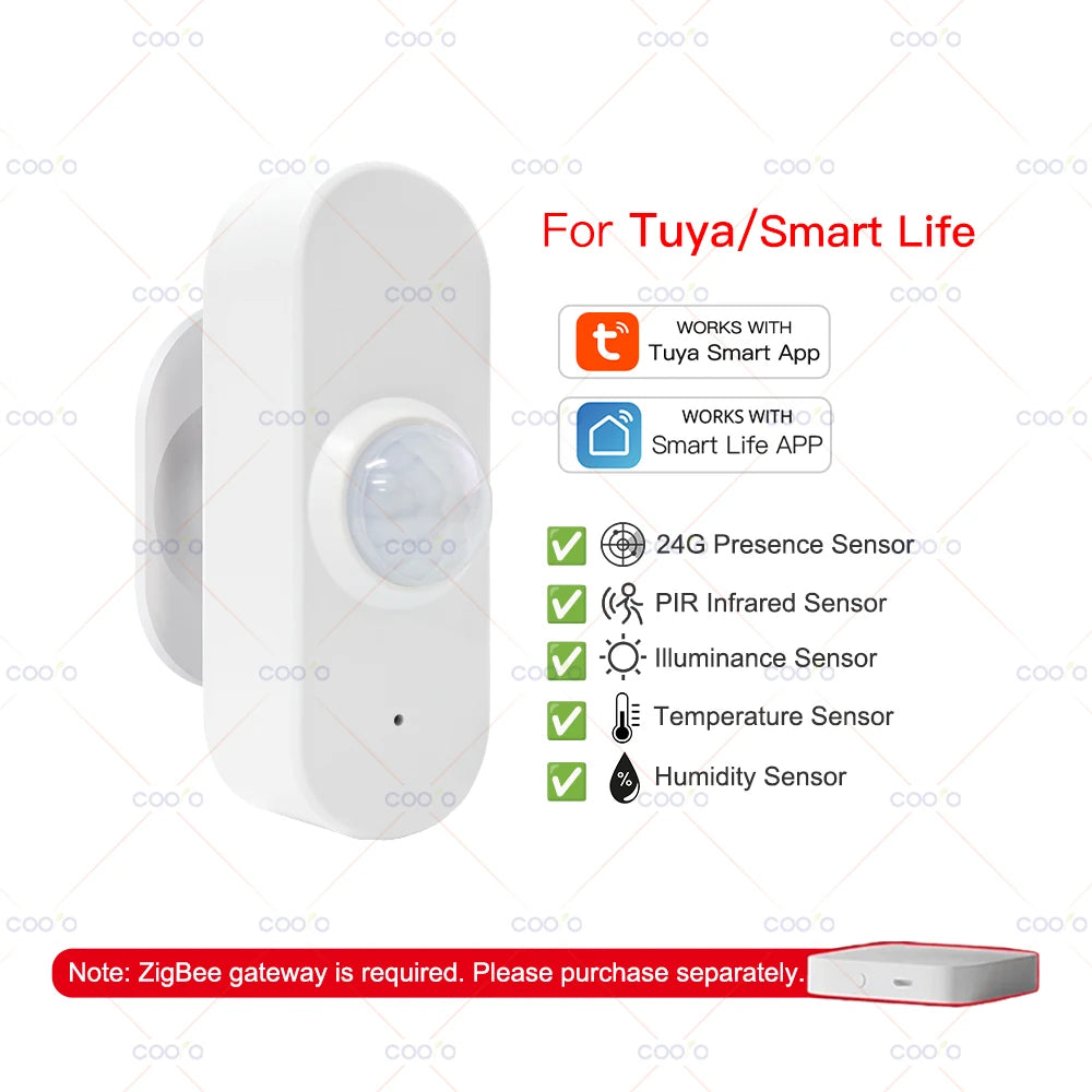 Budget mmWave + PIR Presence Sensor (Tuya/Zigbee2MQTT)