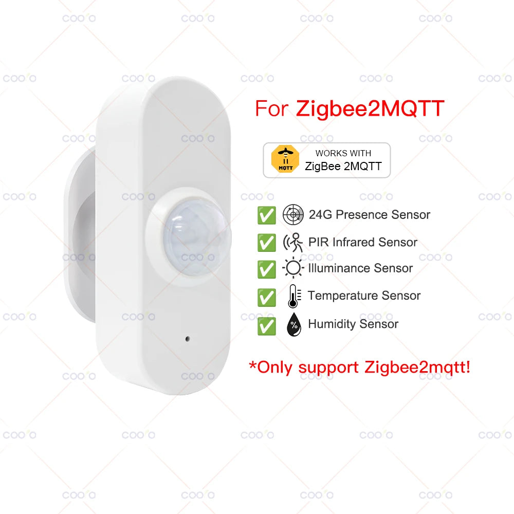 Budget mmWave + PIR Presence Sensor (Tuya/Zigbee2MQTT)