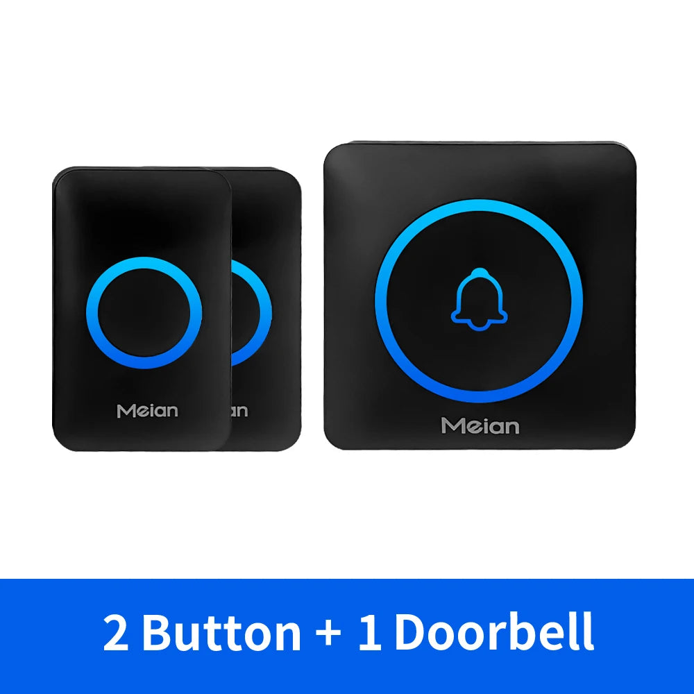 Wireless Doorbell Chime — IP65 Waterproof, 60 Tones