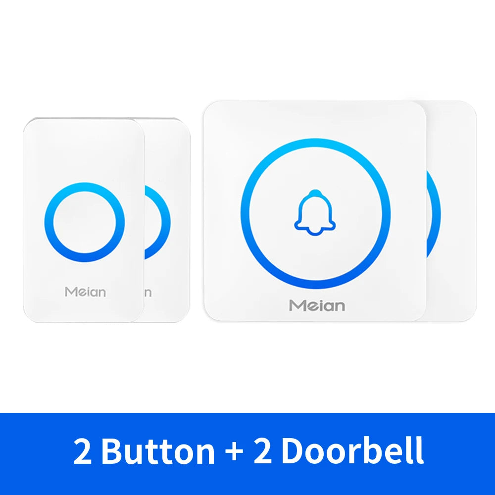 Wireless Doorbell Chime — IP65 Waterproof, 60 Tones