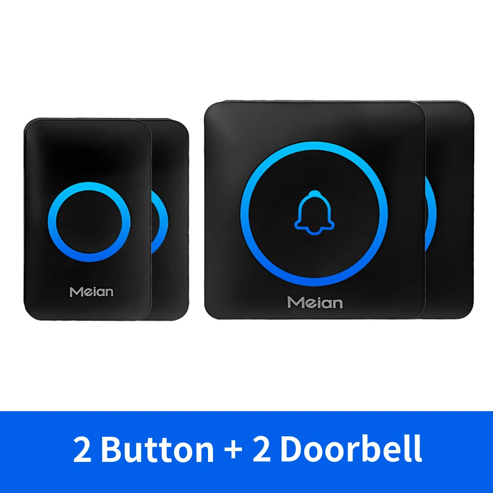 Wireless Doorbell Chime — IP65 Waterproof, 60 Tones
