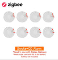 Zigbee Smoke & Carbon Monoxide Detector — App Alerts, Multi-Packs