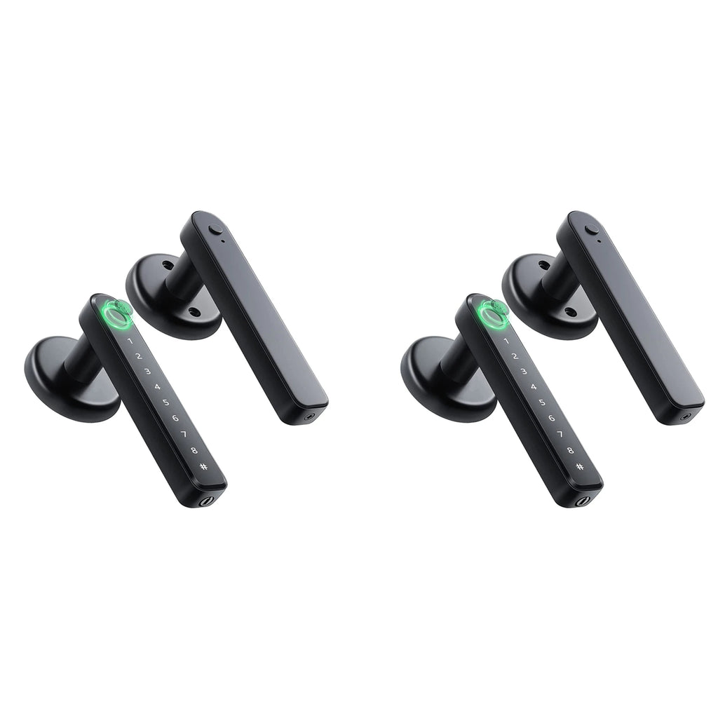 Fingerprint Door Knob Lock with Keypad — Home, Office & Rental