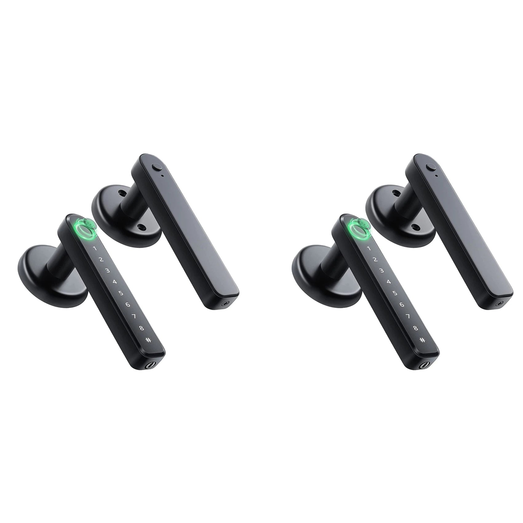 Fingerprint Door Knob Lock with Keypad — Home, Office & Rental