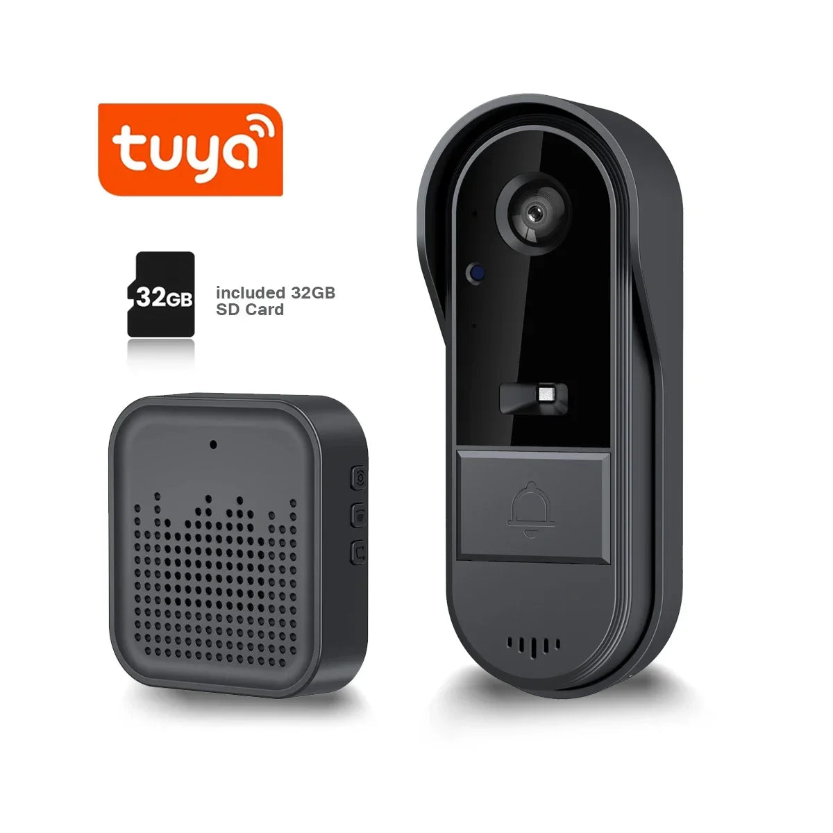 Battery Video Doorbell — 1080P HD, Two-Way Talk, Waterproof